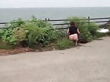 Homeless Woman Flashes Ass & Pussy